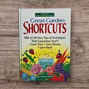 4/$20Vintage Great Garden Shortcuts Tips Techniques Hardcover Book J. Benjamin
